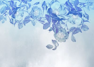 Komar Colours - Fotobehang Blue Aura - Behang - Inclusief Lijm - 350 x 250 CM.