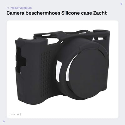 Dailygoods- Cameratas Zachte Siliconen Beschermhoes - Cameratas RX100 III IV V M3 M4 M5 - Camera Accessoires - Antislip - Schokbestendig - Lichtgewicht - Camera Hoes