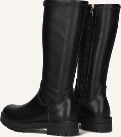 Wysh C0600-4 Laarzen - Leatherlook - Meisjes - Zwart - Maat 32