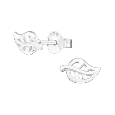 Aramat Jewels | Oorbellen | Zilveren Blaadje Oorbellen – 7x5mm | | | |5mm | Zilver | Kinderen, Volwassenen | Verkleurd niet