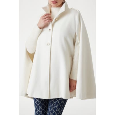 GUESS Marciano By  Marlene Cape Pale Pearl Multi Taglia: XS/S | Poncho Outlet | Donna | Bianco