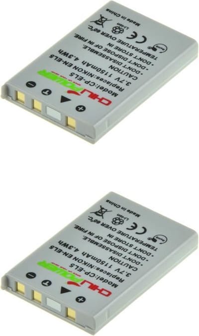 ChiliPower EN-EL5 accu voor Nikon - 1150mAh - 2-Pack