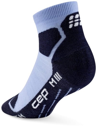CEP Hiking Light Merino Low-Cut Compressie - Lichtblauw/Donkerblauw - Dames (37-40)