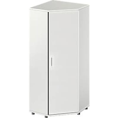 Schäfer Shop  Genius Hoekkast TETRIS WOOD, 5 ordnerhoogten, B 800 x H 1910 mm, hoogte incl. glijders, lichtgrijs