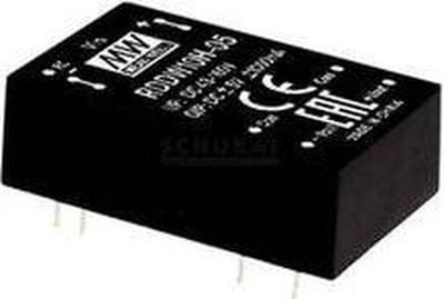 MW Mean Well RDDW10H-15 DC/DC-converter 333 mA 10 W Aantal uitgangen: 2 x Inhoud 1 stuk(s)