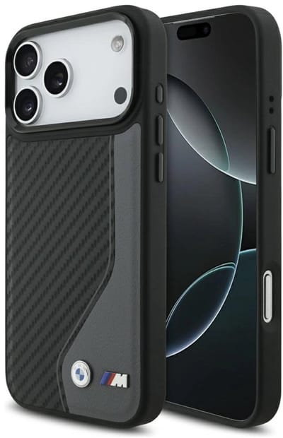 BMW M Carbon Logo MagSafe case for iPhone 17 Pro Max - graphite