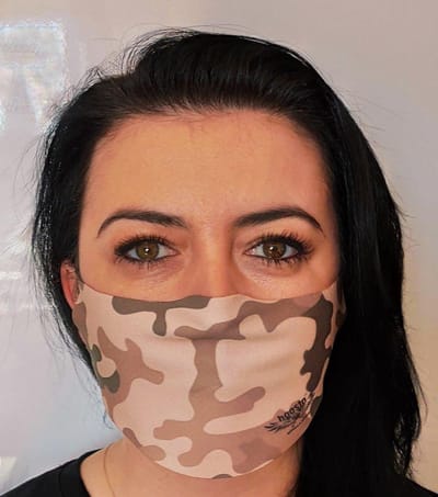 Premium Kwaliteit Katoen Mondkapje - Mondmasker - Gezichtsmasker | Herbruikbaar / Wasbaar | Camo Desert - AWR