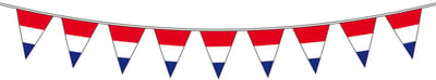 Vlaggenlijn rood wit blauw - 10 meter