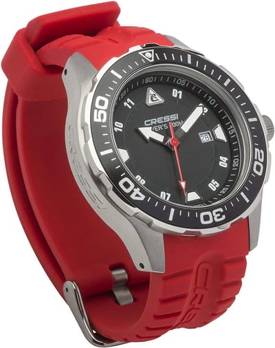 MANTA HORLOGE 100M ZWART ROOD
