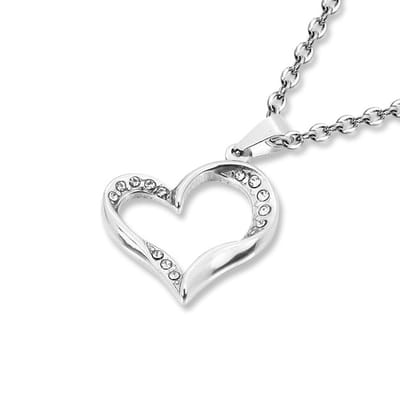 Amanto Ketting Dejen - 316L Staal - Hart - 28x26mm - 45cm