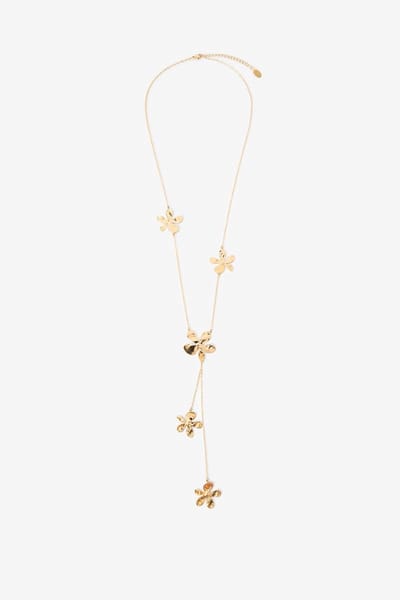 Sissy-Boy - Goudkleurige ketting met bloemen