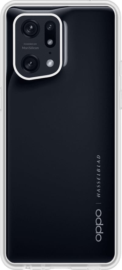 Hoes - Geschikt voor OPPO Find X5 - Sterk & Shockproof - Hoesje Cover - Siliconen Case - Transparant