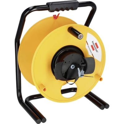 Brennenstuhl Brobusta G opslagtrommel leeg (van speciale kunststof, Made in Germany) geel