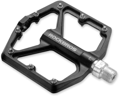 ROCKBROS Fietspedalen 9/16" - Aluminium Ultralichte Antislip Pedalen - voor MTB, E-bike, Stadsfiets, Racefiets - Zwart