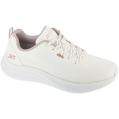 Skechers BOBS Moda Flex Textiel Dames Witte Sneakers