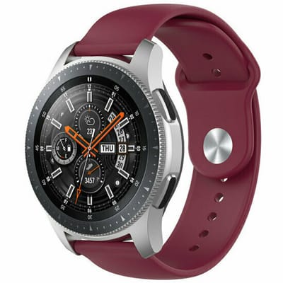 By Qubix - Rubberen sportband - Bordeaux - geschikt voor Huawei Watch GT 6 / GT 7 / GT 6 pro / GT 7 pro - 46mm