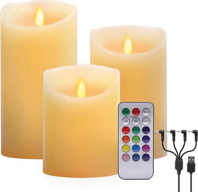 Oplaadbare LED-theelichtjes met Afstandsbediening en Timer - Vlamloze Kaarsen voor Huisdecoratie