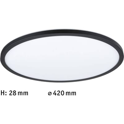 LED-paneel 3-Step-Dim Atria Shine Backlight rond 420 mm 22W 2300lm 4000K Zwart dimbaar