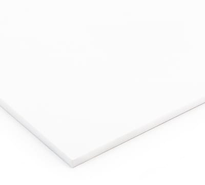 Rubbermagazijn - PTFE plaat - Wit - Afmeting 600x600mm - Dikte 6mm - Kunststof plaat - CNC - Frezen - Waterjet -
