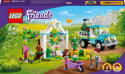 LEGO® Friends Bomenplantwagen 41707 bouwset; natuurspeelgoed voor fantasierijk speelplezier; met een eekhoorn, een bij, een lieveheersbeestje en een vlinder; een creatief verjaardagscadeau voor kinderen vanaf 6 jaar (336 onderdelen)