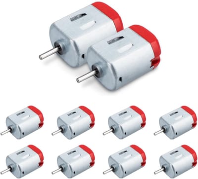 Dailygoody - Mini DC Motor - 10 Stuks - Sterke Magnetische Motor - 1.5V-6V - Voor Hobbyprojecten - Hoogtoerige Motor - Voor Modelbouw - Compacte Afmet...