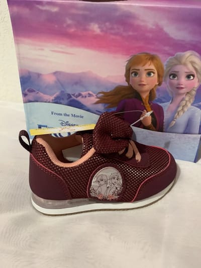 Frozen sneakers - licht - schoenen - bordeaux - maat 21