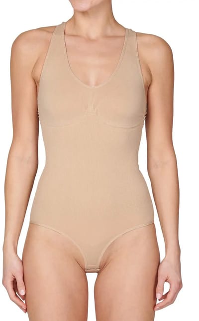 J&C corrigerende body dames - brede bandjes - S - Beige