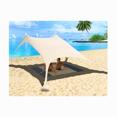 UV50+ Strandtent - Inclusief Zandankers en Picknickkleed - 2.4x2.4 m