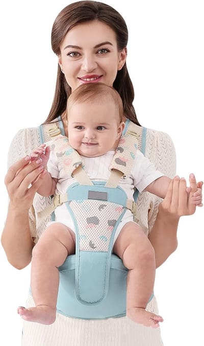 Babydrager Heupzitje - Draagzak Baby - Baby Vervoeren - Ademend Mesh Materiaal - 0-36 maanden - Groen