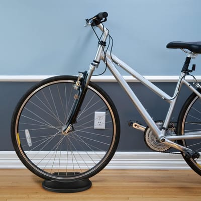 Voorwielsteunen - Fiets trainer blok - Indoor fietstraining - Verhoogt stabiliteit - 2 stuks - Zwart