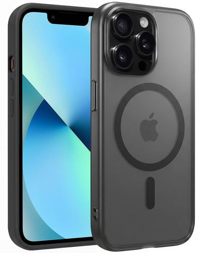 Hoesje - Geschikt voor Apple iPhone 14 Pro - Magsafe Compatible - Sterk & Shockproof - Back Cover - Telefoon Hoes Shockproof - Shock Proof Case - Telefoonhoes - Zwart