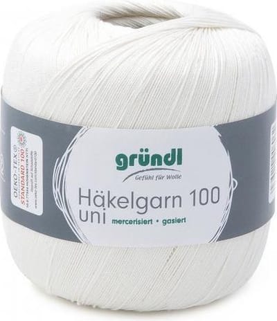 813-102 Haakgaren 100 6x100 gram ecru