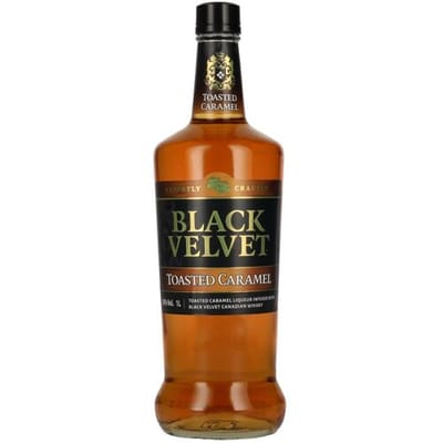 Whisky zwart fluweel Black Velvet TOASTED CARAMEL Flavored Whisky 35% Vol. 1l