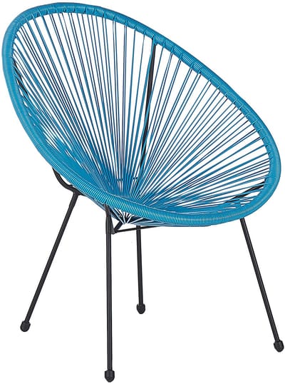 ACAPULCO - Tuinstoel - Blauw - PE rotan