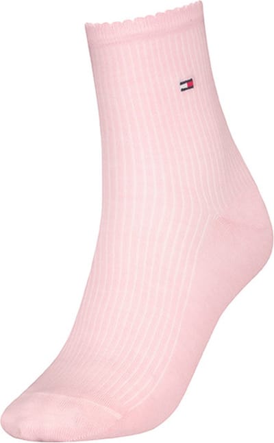 Tommy Hilfiger dames halfhoge sokken premium rib roze
