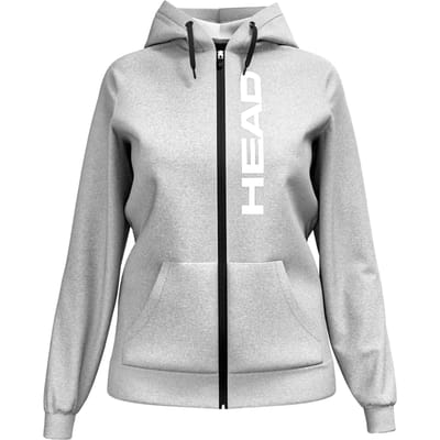 HEAD Club Original Full Zip Sportjas Dames-Lichtgrijs