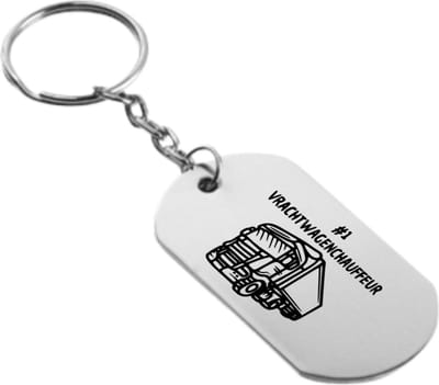 Akyol - nummer 1 vrachtwagenchauffeur sleutelhanger - Vrachtwagen chauffeur - cadeau vrachtwagenchauffeur - leuk cadeau voor je vrachtwagenchauffeur om te geven - verjaardag vrachtwagenchauffeur - 54 x 29mm