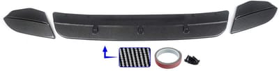 Voorbumper Spoiler Lip - Voor BMW X3M F97/X4M F98 (2019-2022) - Gloss Zwart/Koolstofvezel Look - Auto accessoires