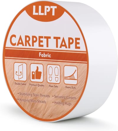 Dubbelzijdig Tapijttape - Sterk Hechtend - Vloeren Bevestigen - Residuvrij Verwijderbaar - 50 mm x 27 m - Transparant