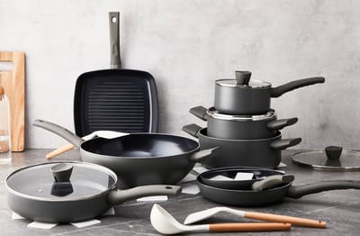 ISENVI Avon Chef Culinair Pannenset Inductie - Keramisch - 19 Delig - PFAS, PTFE Vrij - Alle warmtebronnen
