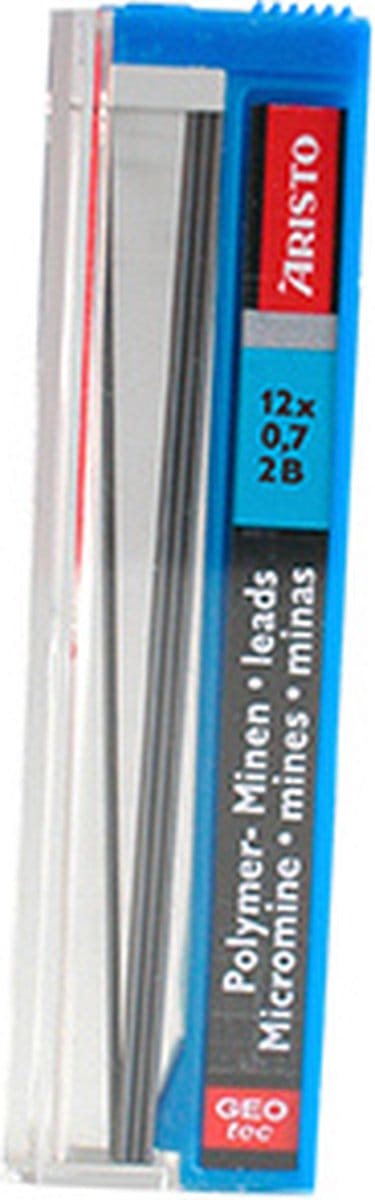 Aristo potloodstiftjes - HI-Polymer - hardheid 2B - lijnbreedte 0.7mm - AR-86778