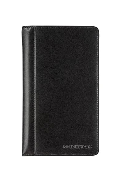 Brepols agenda 2026 - INTERPLAN [0.736] - MAVERICK ALL BLACK + ABC - 1 week op 2 pagina's - Weekoverzicht - Gespiraleerd - Zwart- 9 x 16 cm