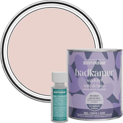 Rust-Oleum Roze Badkamer Tegelverf Hoogglans - Roze Champagne 750ml