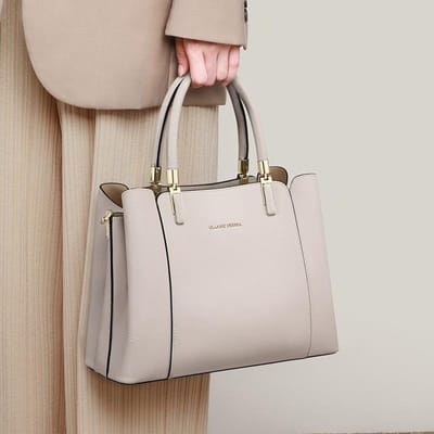 Handtas Tas voor Vrouwen Nieuwe Echt Leer Crossbody Tas Forensen Middelbare leeftijd Moedertas Verjaardagscadeau voor Vriendin Vrouw beige