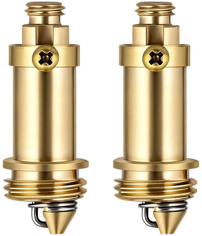 Set van 2 Pop-Up Click-Clack-mechanismen voor spoelbakken en badkuipen, veerstangen van messing, standaardvulling, diameter 8 mm, snelle installatie en compatibel met de meeste afvoergarnituren