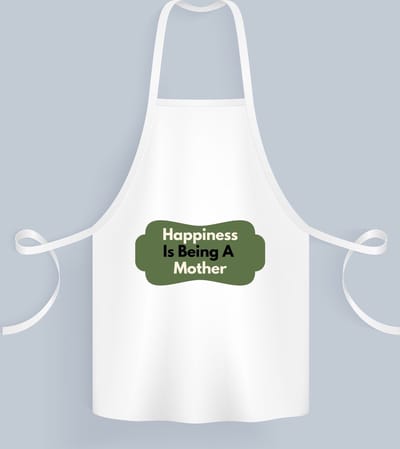 Akyol - happiness is being a mother Keukenschort - Moeder - de liefste moeder - moeder cadeautjes - moederdag - verjaardag - geschenk - kado - 82 bij 71 cm