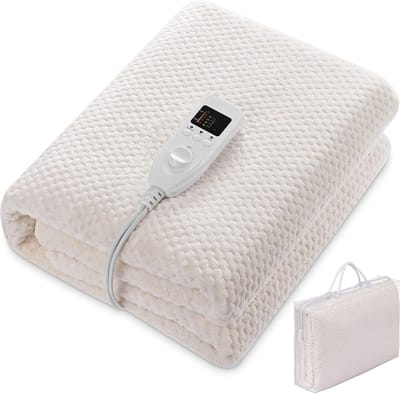 MMP®Elektrische onderdeken - Onderdeken - Elektrische onderdeken 1 persoons - Beige - ‎150cm x 80cm x 2cm