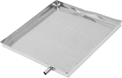 Afvoerbak Airconditioner - Lekbak Condenswater - Water Opvangen - Universeel Toepasbaar - 41x41x3 cm - Zilver