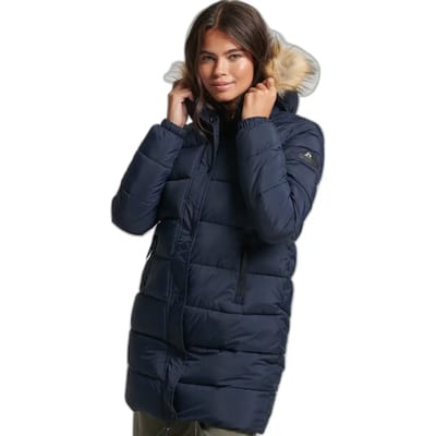 Superdry Vintage Hooded Mid Layer Mid Jas Blauw 2XS Vrouw