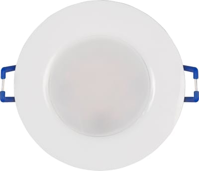 Inbouwspots LED IP44 ''EL-500'' - Inbouwspot geschikt voor binnen & Buiten - plafondlamp 4000K Ø85MM - Armatuur met met LED lamp Helder 400 lm - Wit